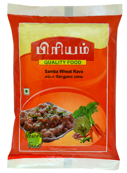 Samba Wheat Rava, 500g – Priyam Foods